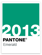 Bring Spring Indoors With a Splash of Color - Such as Pantone's 2013 Color of the Year: Emerald
